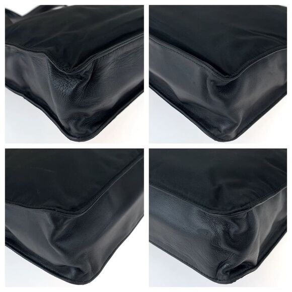 Prada Nylon Leather Tessuto Logo Tote Bag - Picture 3 of 4